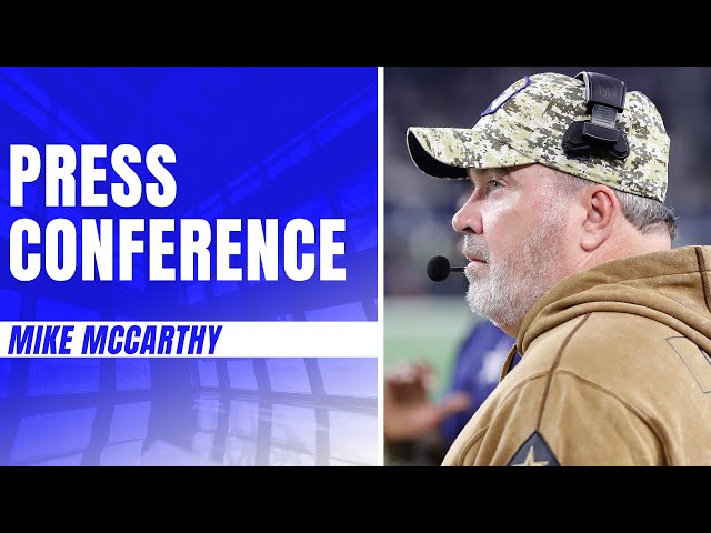 Mike McCarthy: Playing on Thanksgiving is Awesome | #WASvsDAL | Dallas Cowboys 2023