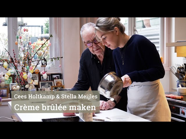 Crème brûlée maken met Cees Holtkamp en Stella Meijles