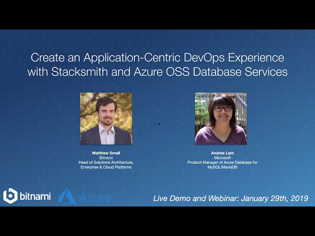 Create an Application-Centric DevOps Experience with Stacksmith and Azure OSS Database Services