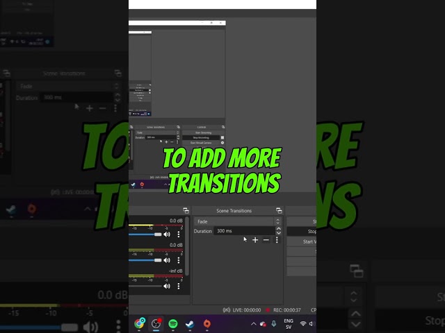 How to change OBS Studio Scene Transitions!