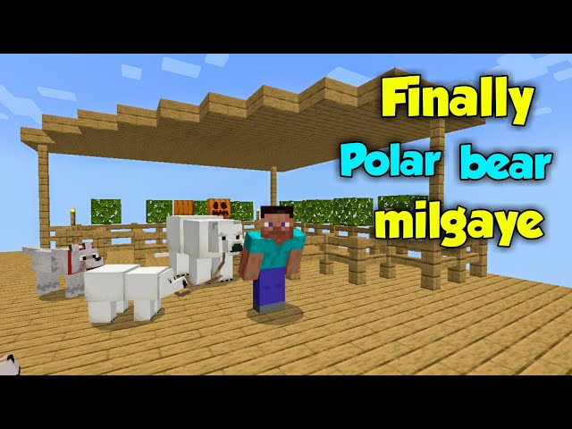 Finally Polar bear milgaye in Minecraft One block series