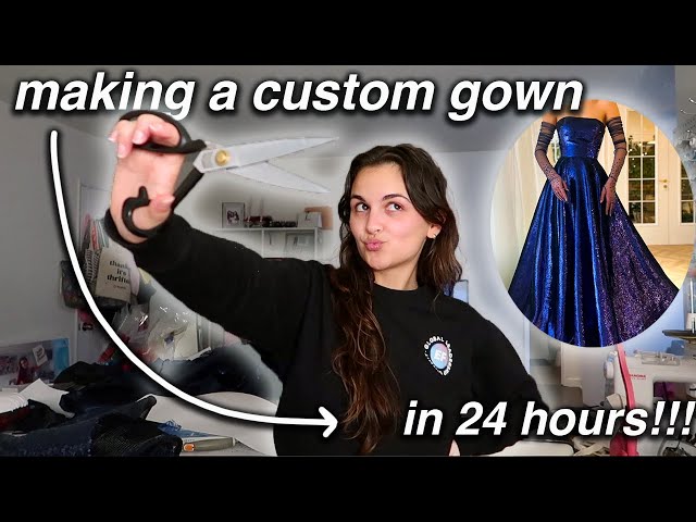 making a custom gown in 24 hours! | VLOGMAS 2023