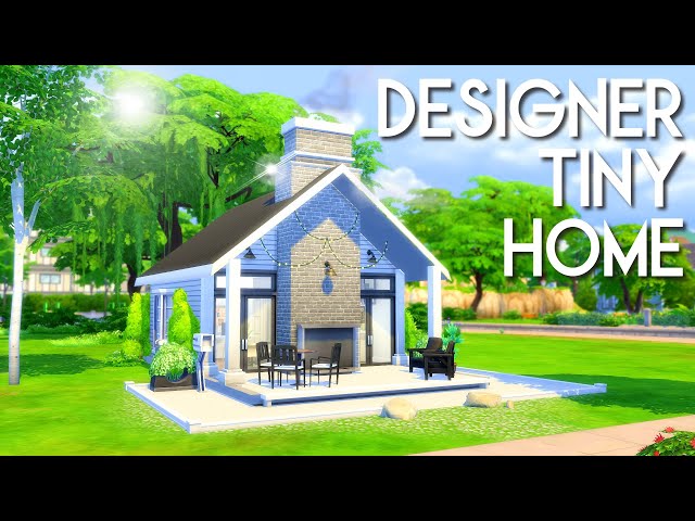 DESIGNER TINY HOME - Sims 4 Speed Build