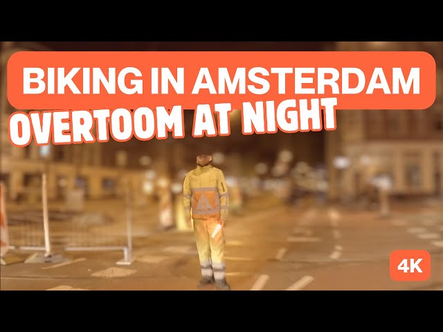 Amsterdam | Biking on a pleasant night at Overtoom | 02/04/2024 | 4K