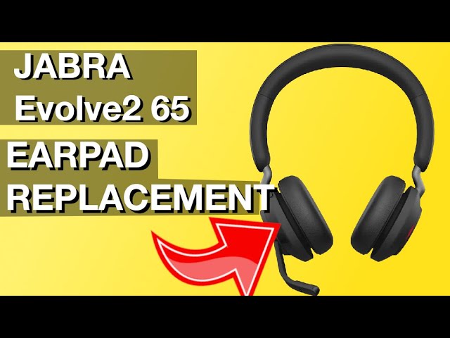 Jabra Evolve2 65 Earpad Replacement How to instructions