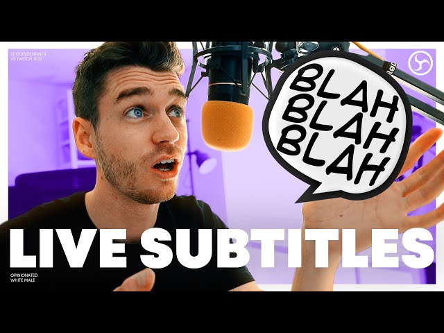 🟣 Live Subtitles in OBS | Speech to Text | Twitch Tips