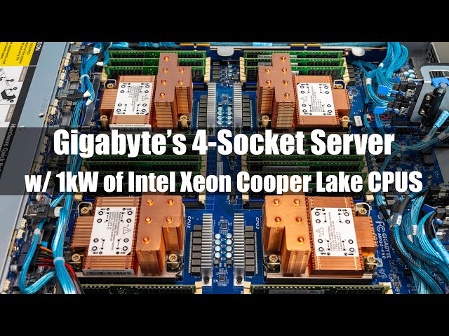 Gigabyte R292-4S1 Review w/ 1kW of Intel Xeon Cooper Lake