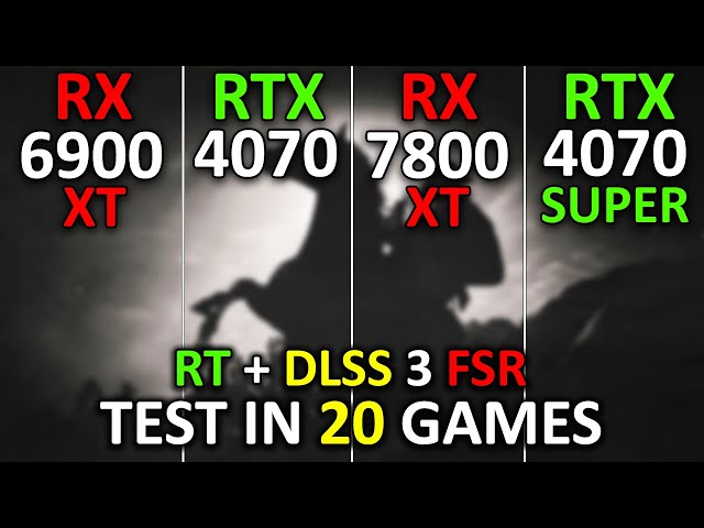 RX 6900 XT vs RTX 4070 vs RX 7800 XT vs RTX 4070 SUPER | Test in 20 Games at 1440p | 2024