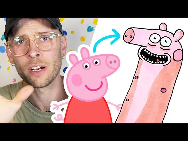 Drawing Peppa Pig in 9 Different Art Styles