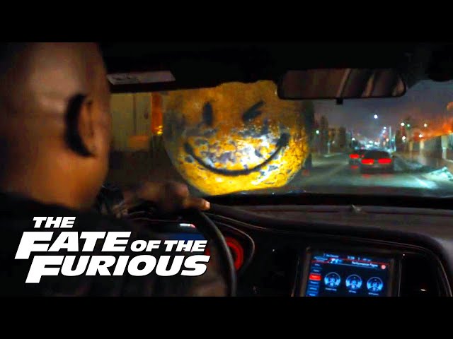 Wrecking Ball Chase - FATE of the FURIOUS 8 (Challenger SRT Demon vs MB)