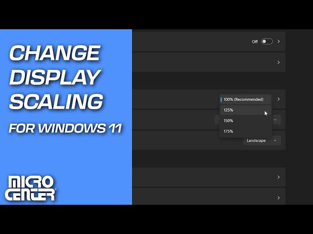 How to Change Display Scaling in Windows 11 | Micro Center Tech Support