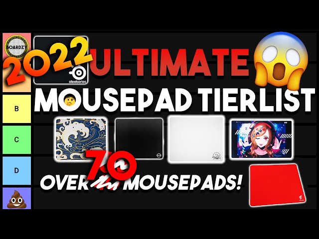 2022 ULTIMATE Gaming MOUSEPAD Tier List! EVERY Mousepad Ranked (69+)