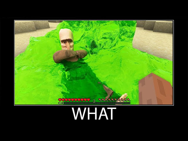 Minecraft wait what meme part 351 realistic minecraft Slime