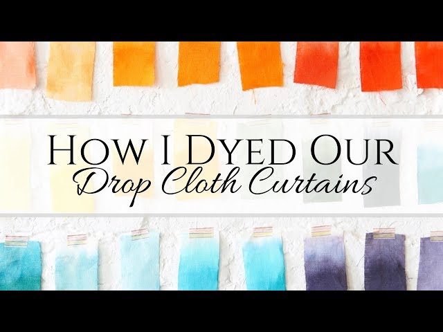 How I Dyed Our Curtains