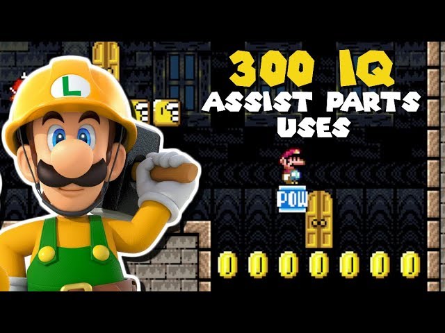 25 Ways to Have Fun with Luigi's Assist Parts - Super Mario Maker 2