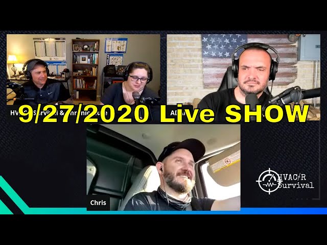 9/27/2020 HVACR Sunday Night Live SHOW
