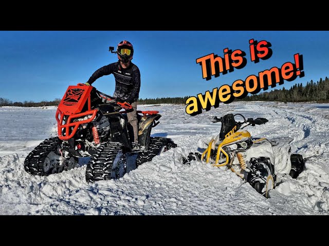 2025 Can am Apache Xc LT Track Install and First Ride