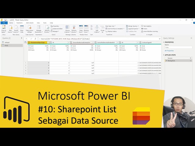 Power BI #10: Sharepoint Lists sebagai Datasource
