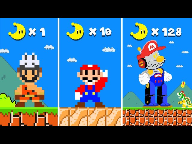 Super Mario Bros. but Every Moon Makes Mario TIME TRAVEL...