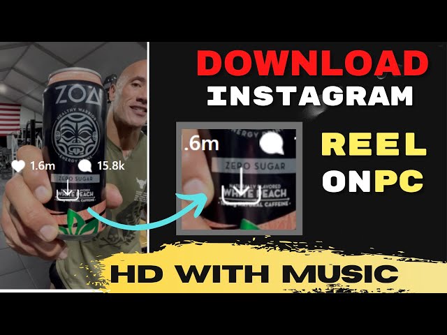 How to download instagram reels !! Download instagram Reels by link in HD  with Sound on PC chrome