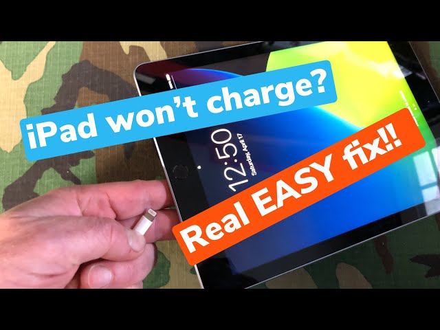 iPad not charging or Loose port?  DIY. Real EASY fix !!  Save your $$$ (iPhone too)