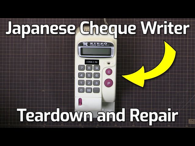 Japanese Cheque Writer Repair