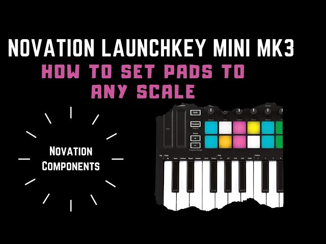 Novation Launchkey Mini Mk3 - How to Set Pads to Any Scale (Novation Components)