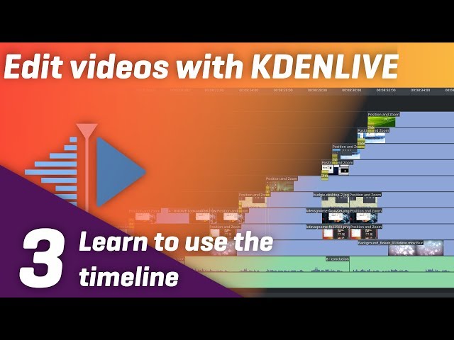 Learn how to use the Timeline in Kdenlive - Video Editing on Linux