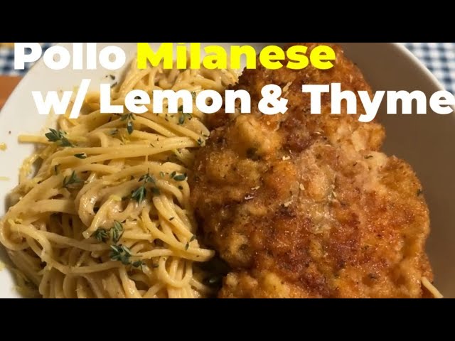 Pollo Milanese w/ Lemon & Thyme. 🍗🍋