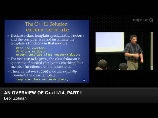 CppCon 2014: Leor Zolman " An Overview of C++11/14, Part I"