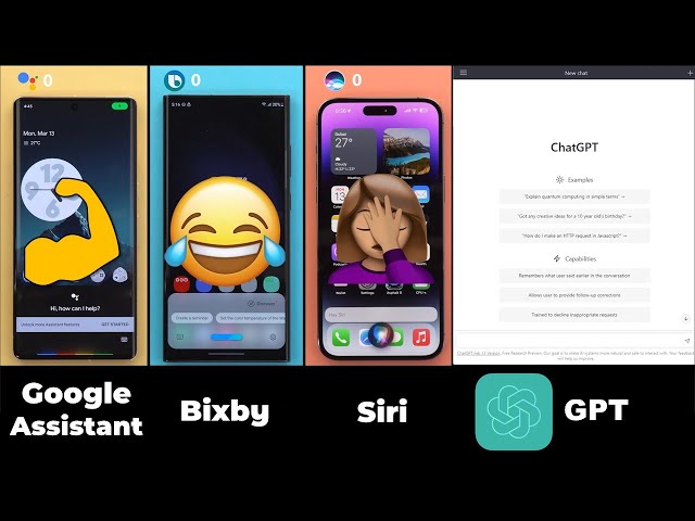 Google Assistant vs Siri vs Bixby (2023 Battle): Which One Is The Closest To Chat GPT