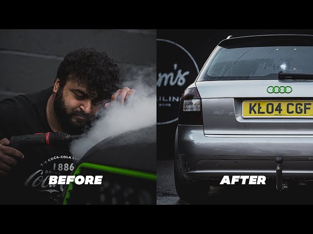 Removing SH** STICKERS from an Audi A4