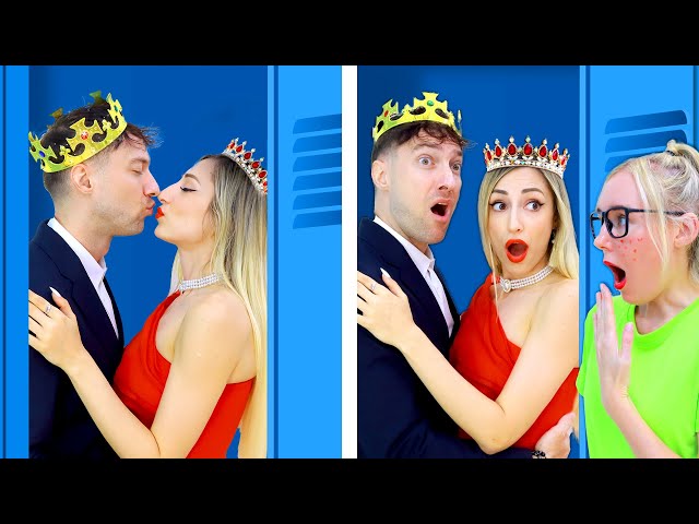 NERD VS POPULAR STUDENT AT PROM | WHO WILL BE PROM QUEEN FUNNY SITUATIONS