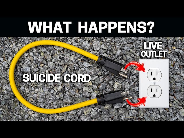 What Happens When You Plug a SUICIDE CORD in a LIVE OUTLET? Do Not Try This Ever