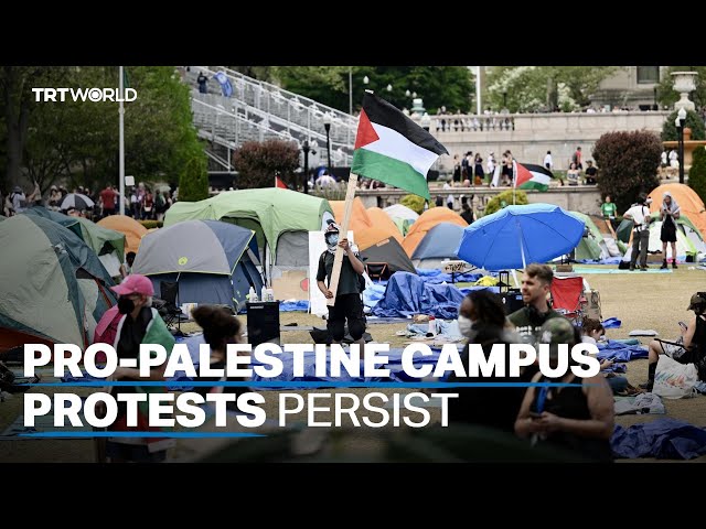 Pro-Palestine protesters in US defiant despite ultimatum