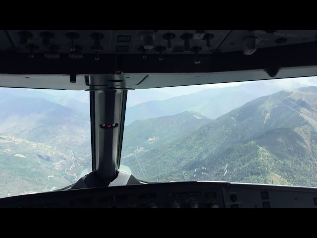 Scary Plane Landing at Paro International Airport, Bhutan