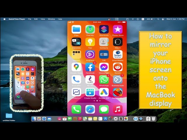 How To Mirror iPhone Display to MacBook desktop ? (2022)