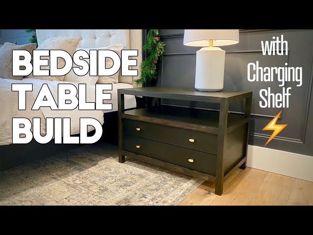 Building a HUGE Bedside Table with Charging Shelf ⚡️
