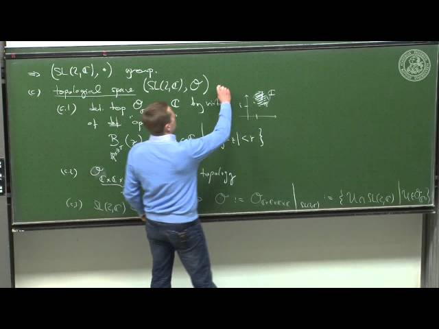 The Lie group SL(2,C) and its Lie algebra sl(2,C) - lec 15 - Frederic Schuller