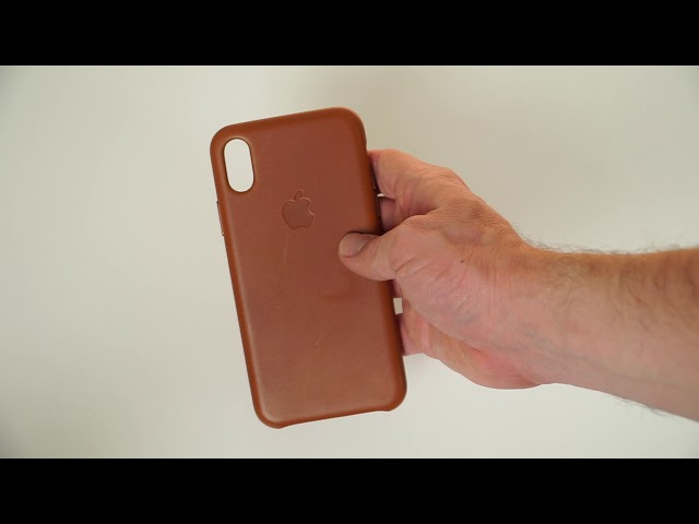Apple iPhone X Leather Case - Unboxing & Impressions!