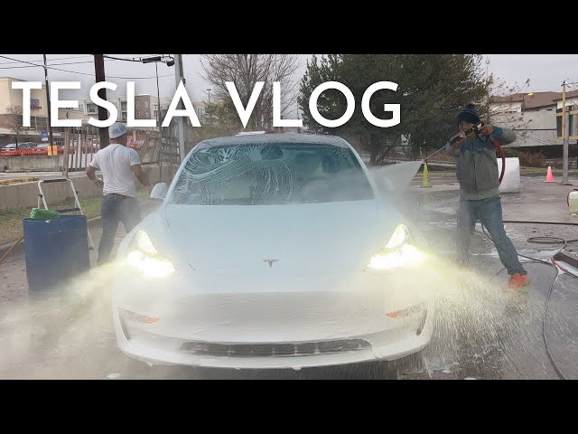 Random Tesla Vlog | Car Wash,  Accessories, Charging & More!