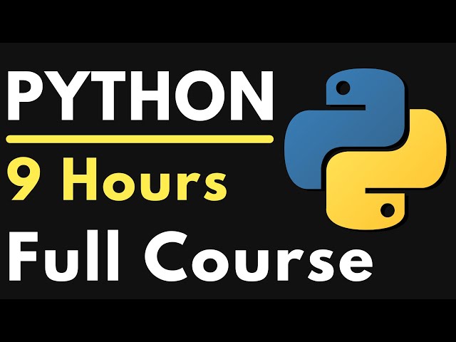 Python Full Course for Beginners | Complete All-in-One Tutorial | 9 Hours