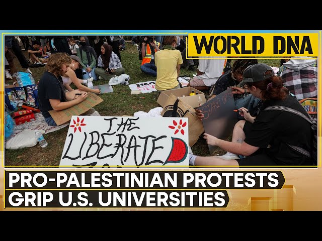 Israel-Hamas war: Pro-Palestine protests spread across US college campuses | WION World DNA LIVE