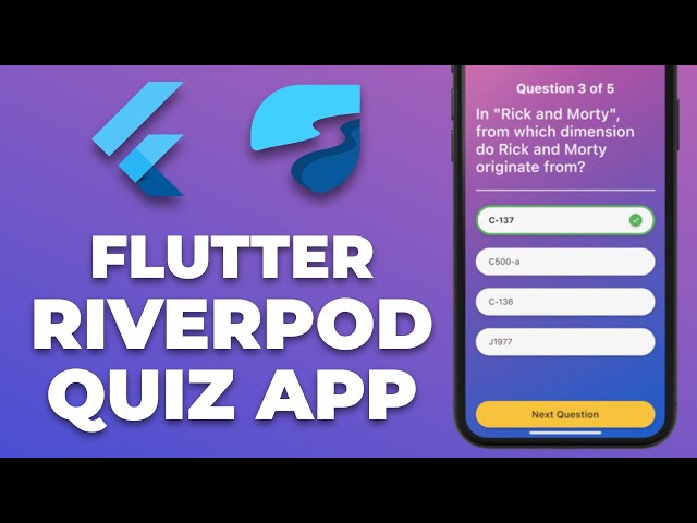Flutter Riverpod Quiz App Tutorial | Apps From Scratch