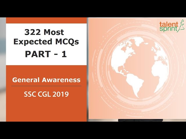 322 Most Expected MCQs of General Awareness | Part - 1 | SSC CGL | SSC CHSL | Railways - 2020
