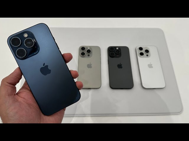 iPhone 15 Pro All Colours Hands-On