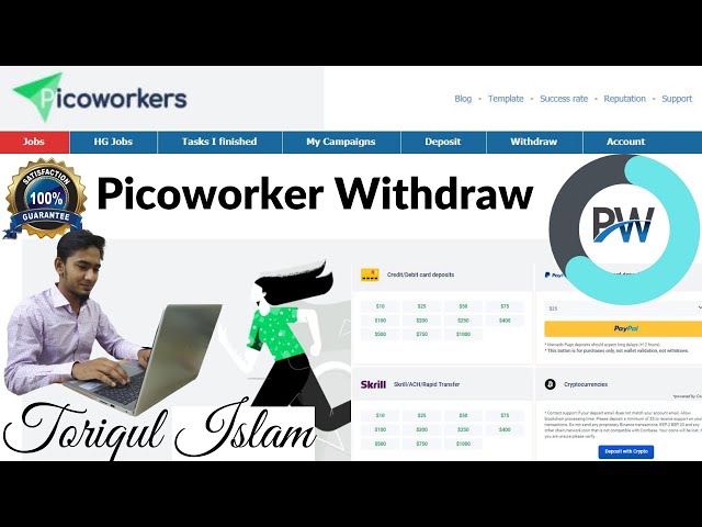 How to withdraw picoworker payment by using Skrill