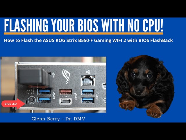 How To Use the BIOS FlashBack Feature on ASUS Motherboards