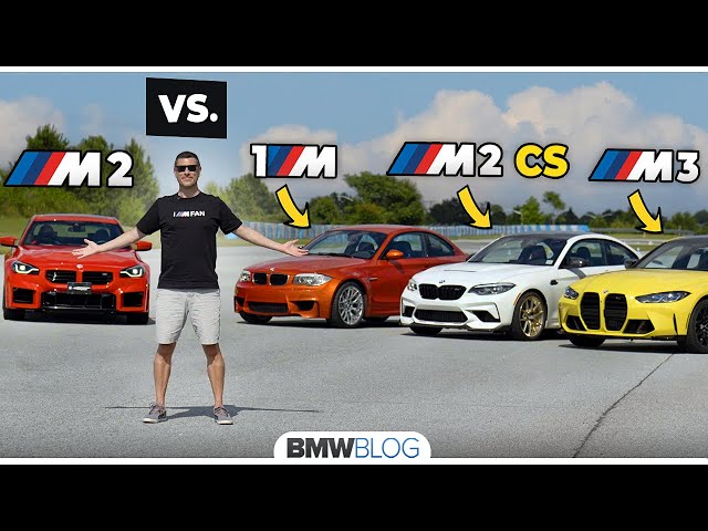 We Drove The New BMW M2 vs M2 CS vs M3 vs 1M