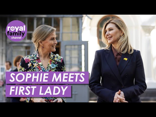 Sophie Meets First Lady Olena Zelenska on Ukraine visit